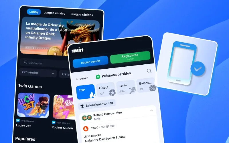 Accede a todas las funciones de 1win en tu móvil sin perder rendimiento.