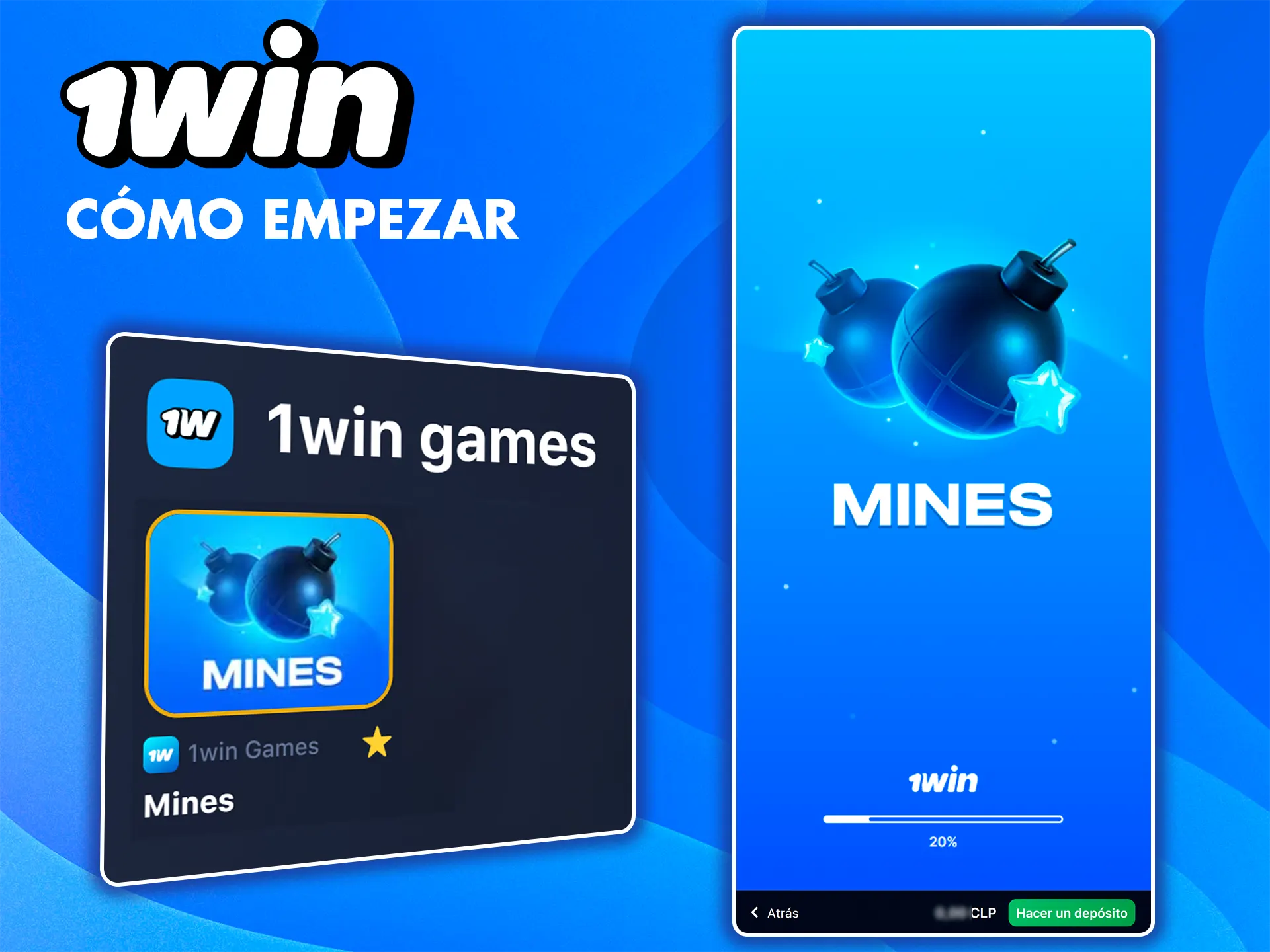 Empieza a jugar ahora mismo a tu juego favorito Mines de 1win.
