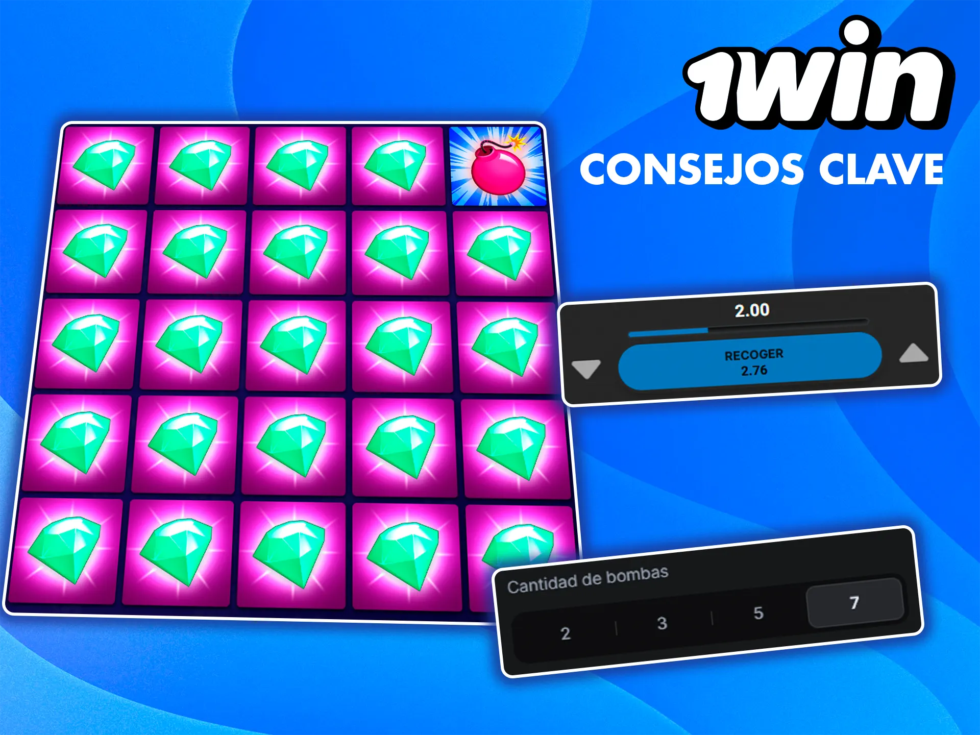 Prepara un plan para ganar en el juego Mines de 1win.