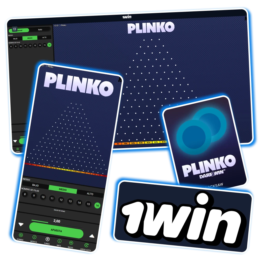 Empieza a jugar a Plinko de Hacksaw en la página web de 1win.