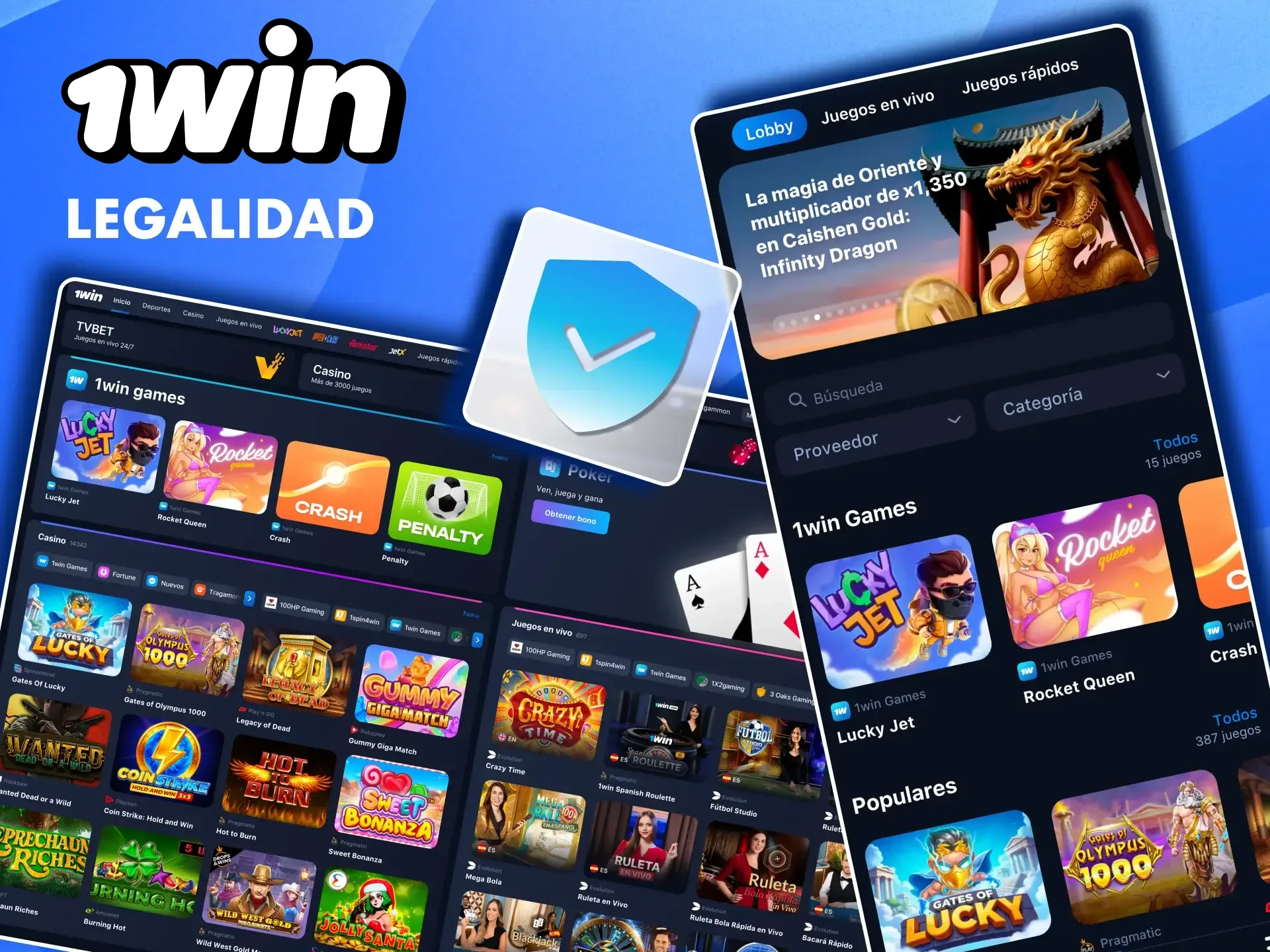 1Win opera legalmente en Chile con licencia internacional de Curazao.