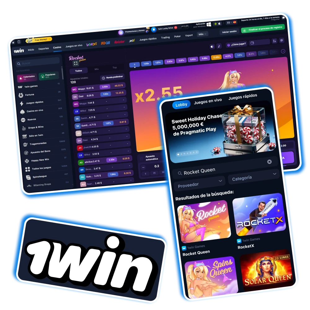 Rocket Queen es uno de los juegos más populares y puedes jugarlo en 1win.