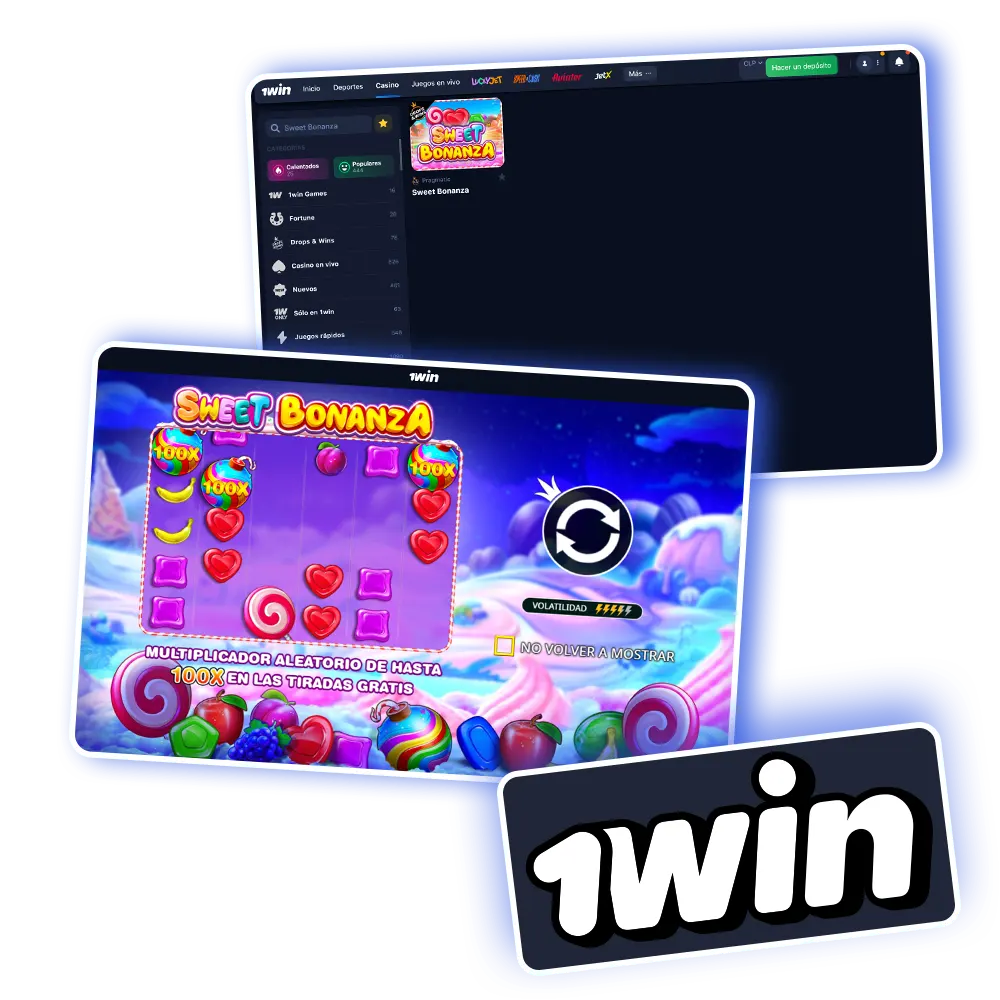 El juego Sweet Bonanza con uno de los RTP más altos, ya está disponible en 1win.
