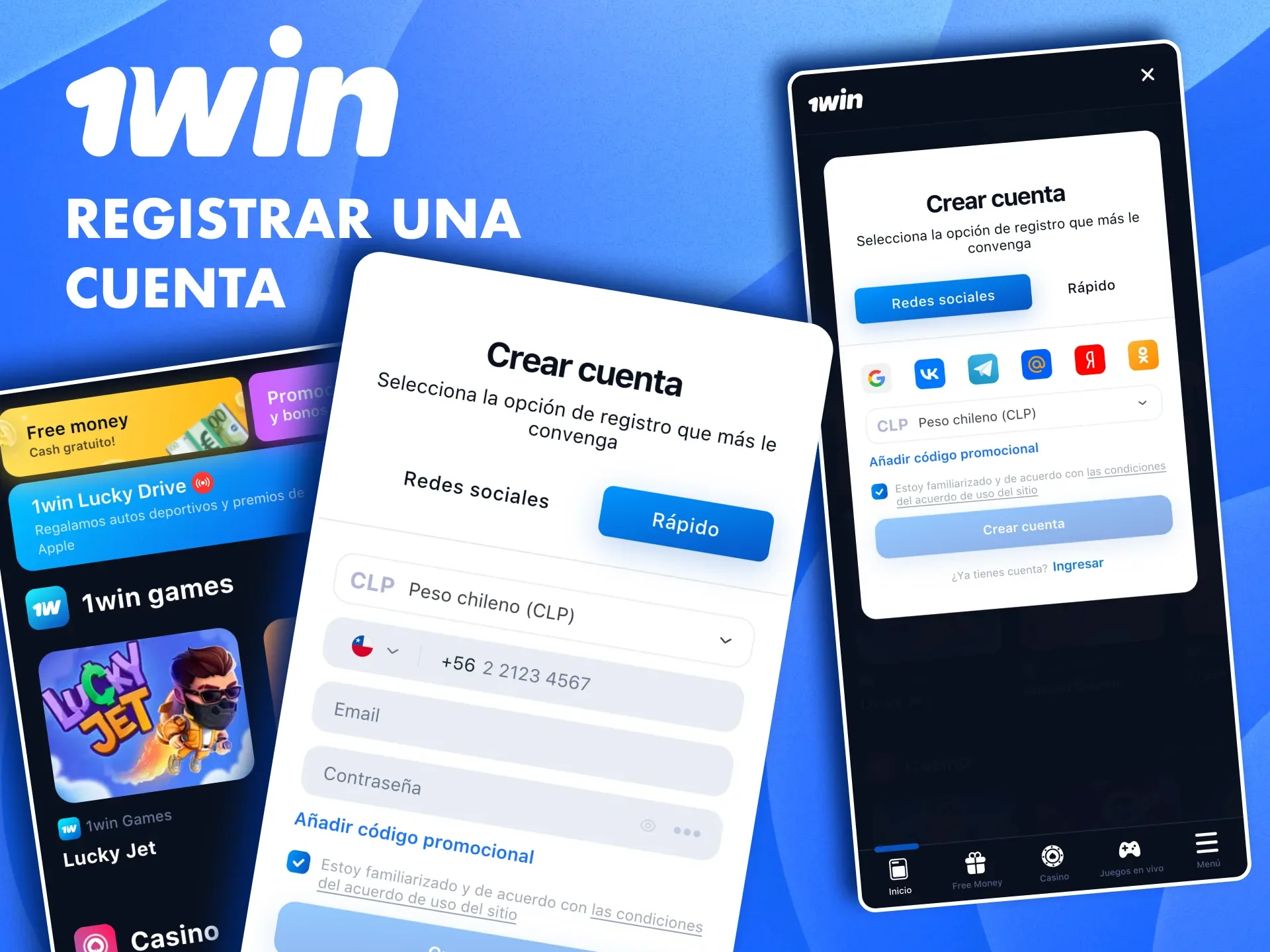 Regístrate en 1win desde tu móvil y disfruta de promociones exclusivas.