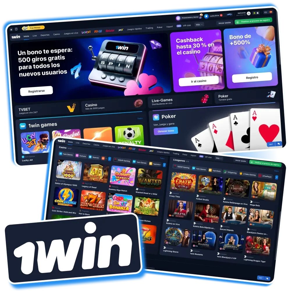 Aplicación 1win para PC disponible en Windows y macOS con apuestas y juegos de casino.