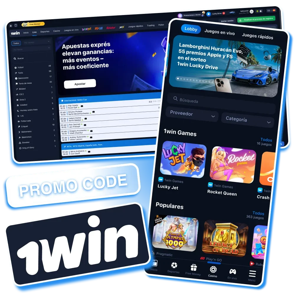 Código promocional 1win disponible para obtener bonos adicionales en tu cuenta.