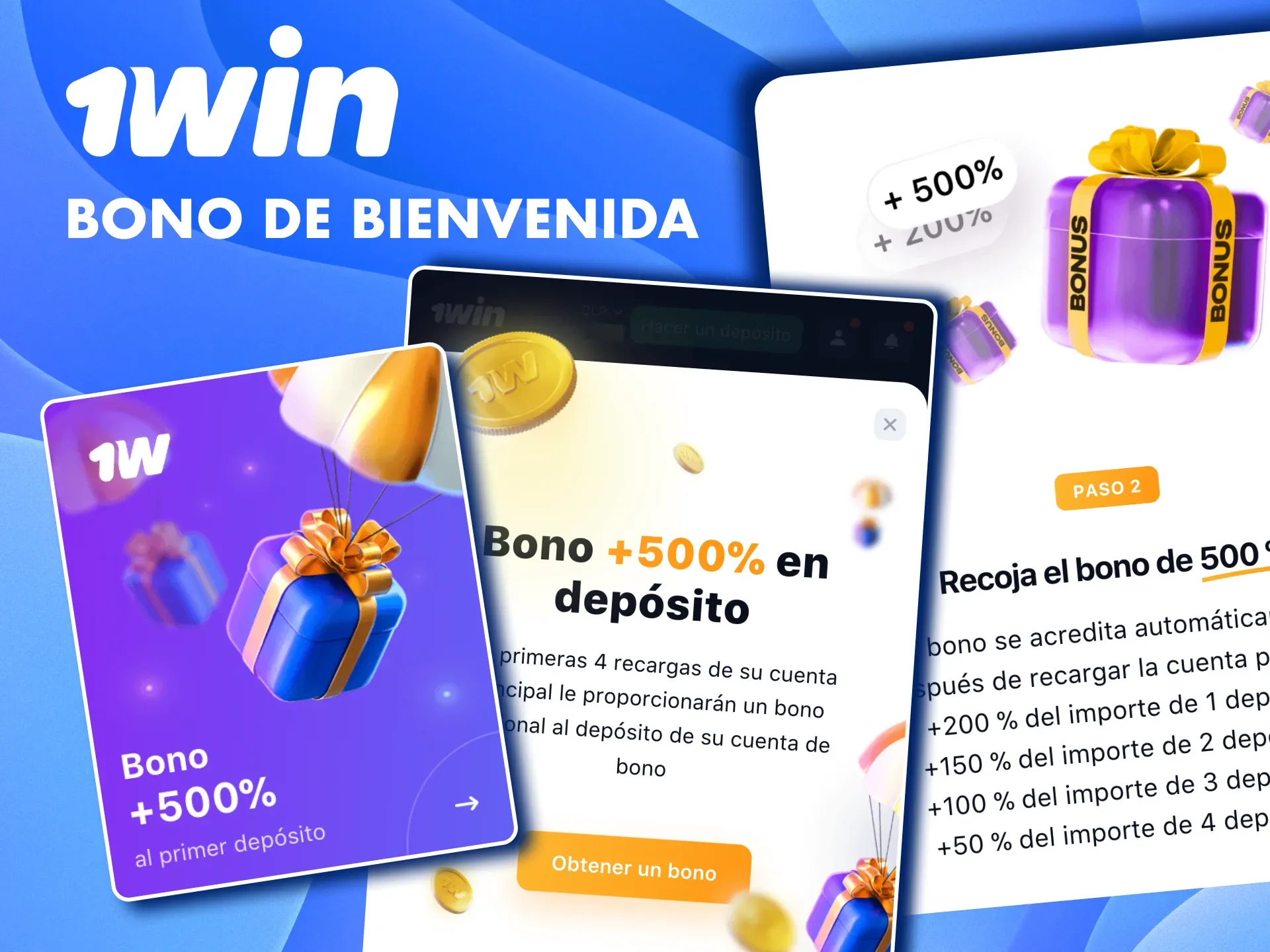 Obtén hasta 500% extra en tu primer depósito en 1win y maximiza tu saldo.