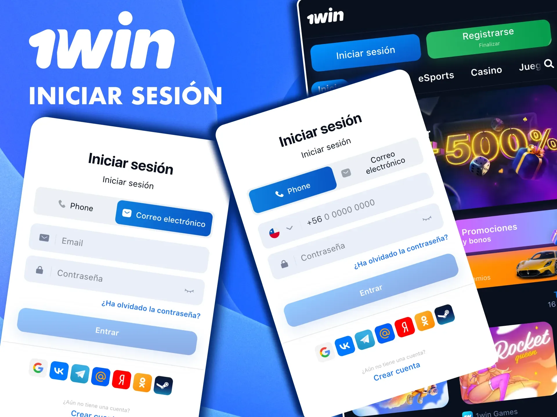 Inicia sesión en 1win y controla tus apuestas, bonos y retiros.