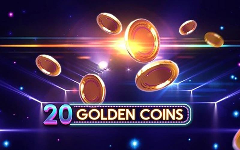 Haga un depósito y pruebe suerte en el juego 20 Golden Coins en el casino 1win.