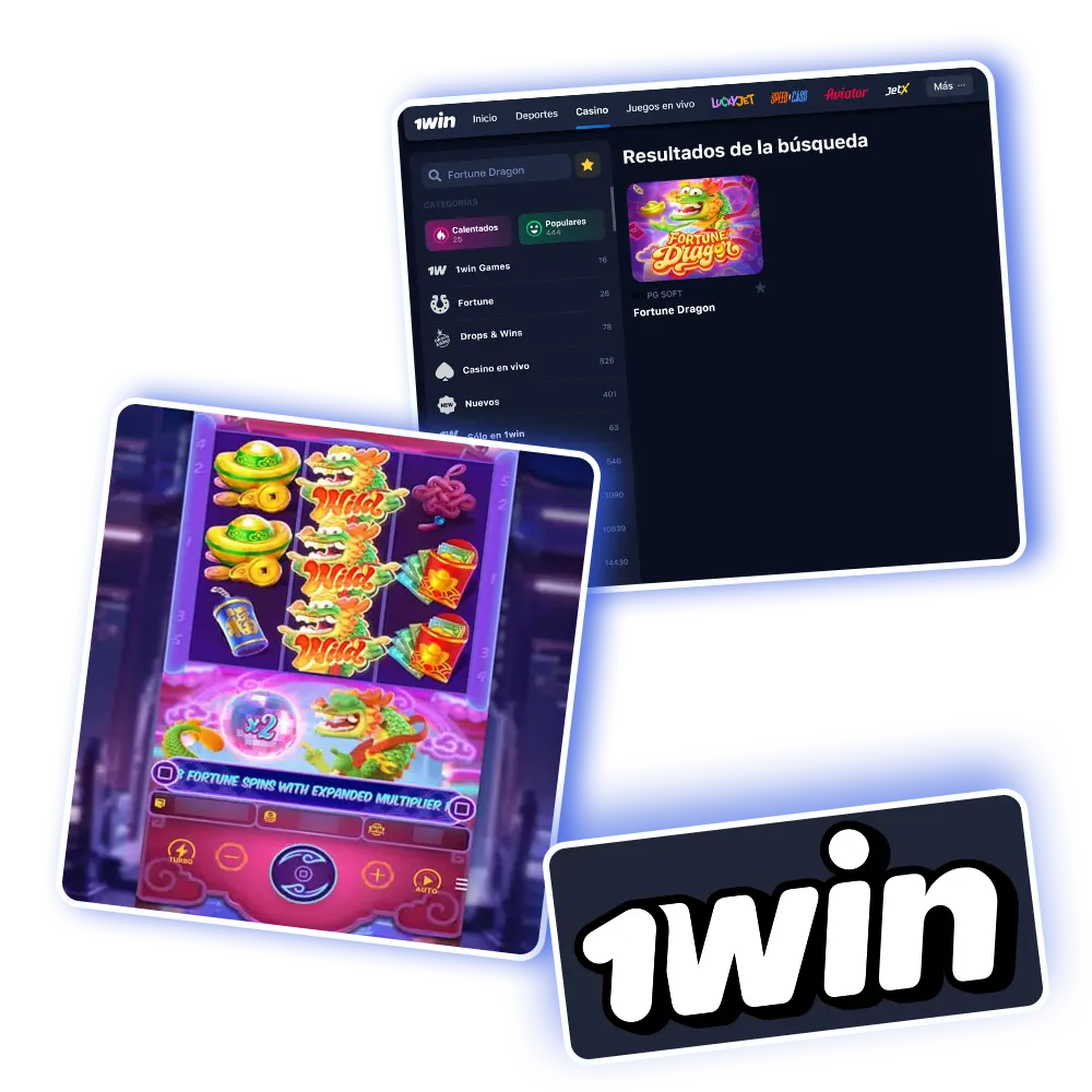 Juega al emocionante juego Fortune Dragon con altas cuotas en 1win.