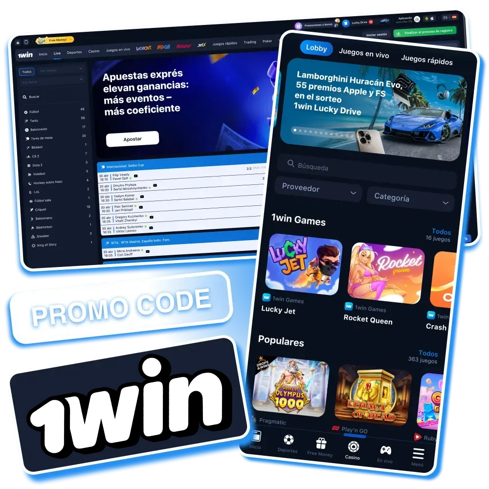 Código promocional 1win disponible para obtener bonos adicionales en tu cuenta.