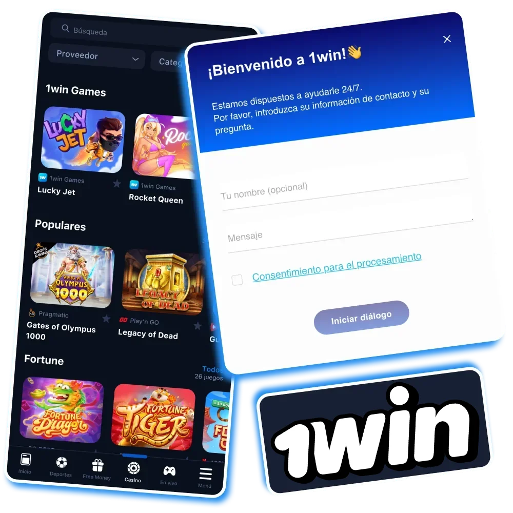 Contacto con 1win en Chile con servicio de atención al cliente disponible las 24 horas.