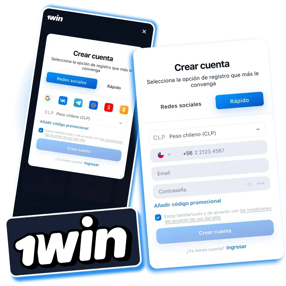 Regístrate en 1win en pocos pasos y disfruta de apuestas y juegos de casino.